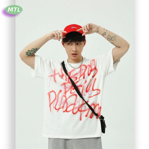 mtl men's wear | 20ss summer new men's graffiti tide type t-shirt brand hand-painted letter printed t-shirt tide brand ins korean, Blue
mtl men's wear | 20ss summer new men's graffiti tide type t-shirt brand hand-painted letter printed t-shirt tide brand ins korean, Blue