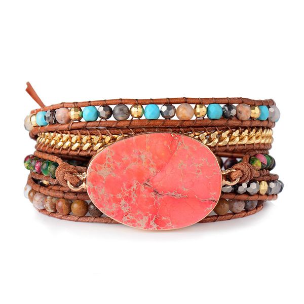 new excellent 5x beads bracelets femme natural stones crystal drusy leather wrap women bracelet wholesale gifts, drop shipping y200730, Black
new excellent 5x beads bracelets femme natural stones crystal drusy leather wrap women bracelet wholesale gifts, drop shipping y200730, Black