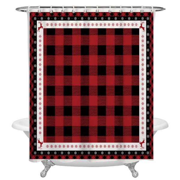 christmas black red plaid elk snowflake waterproof shower curtain home l bathroom decor accessories fabric shower curtains
christmas black red plaid elk snowflake waterproof shower curtain home l bathroom decor accessories fabric shower curtains