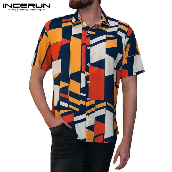 incerun plus size short sleeve dress shirt men 3d print button women men casual shirt streetwear fashion beach 2020 summer, White;black
incerun plus size short sleeve dress shirt men 3d print button women men casual shirt streetwear fashion beach 2020 summer, White;black