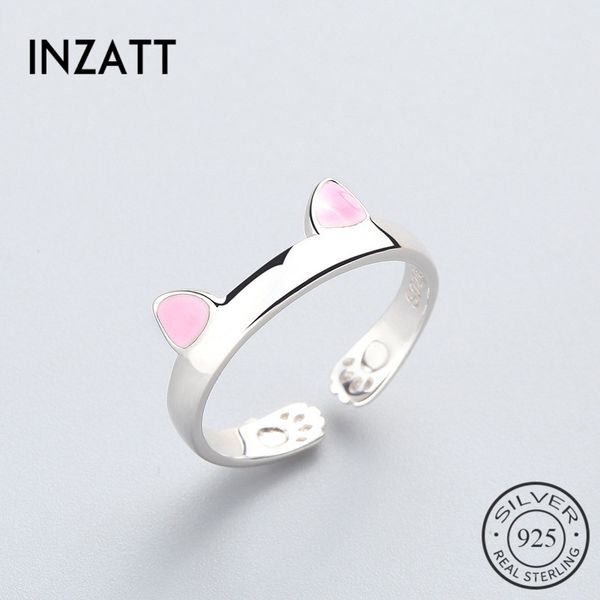 cluster rings inzacute animal enamel cat adjustable ring real 925 sterling silver for women birthday party fine jewelry accessories gift, Golden;silver
cluster rings inzacute animal enamel cat adjustable ring real 925 sterling silver for women birthday party fine jewelry accessories gift, Golden;silver
