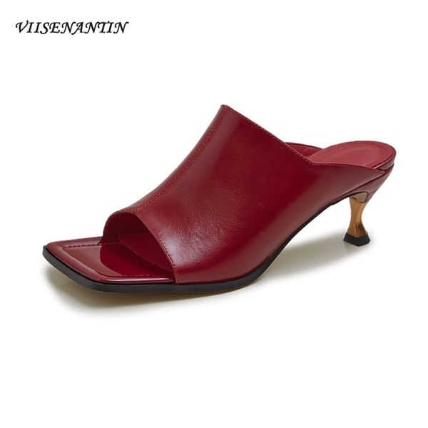 summer new square toe stiletto open toe roman sandals leather women's outerside high-heeled flip flops slippers, Black
summer new square toe stiletto open toe roman sandals leather women's outerside high-heeled flip flops slippers, Black