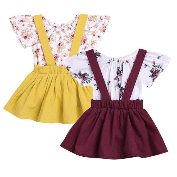 2 colors baby clothes 2pcs infant baby girls floral print rompers jumpsuit strap skirt outfits set cotton august 9, White
2 colors baby clothes 2pcs infant baby girls floral print rompers jumpsuit strap skirt outfits set cotton august 9, White