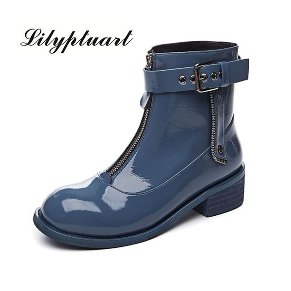 2020 new leather guidi short boots female british style autumn and winter boots women plus velvet front zipper women shoes, Black
2020 new leather guidi short boots female british style autumn and winter boots women plus velvet front zipper women shoes, Black