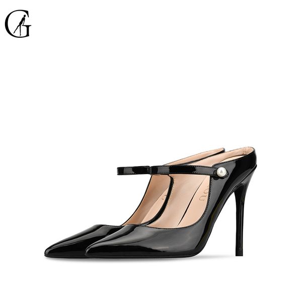 goxeou 2020 women slippers high heels ladies stylish slingback mary jane shoes patent leather fashion casual chic 32-46, Black
goxeou 2020 women slippers high heels ladies stylish slingback mary jane shoes patent leather fashion casual chic 32-46, Black