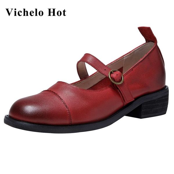 vichelo mary janes genuine leather round toe med heel comfortable breathable brand shoes beauty lady dating women pumps l60, Black
vichelo mary janes genuine leather round toe med heel comfortable breathable brand shoes beauty lady dating women pumps l60, Black