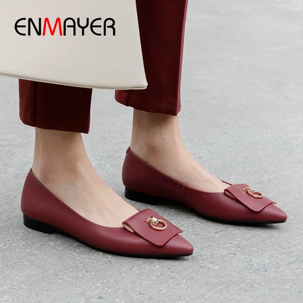 enmayer 2020 pointed toe casual genuine leather basic slip-on women shoes high heels spring/autumn sweet wedding shoes 34-39, Black
enmayer 2020 pointed toe casual genuine leather basic slip-on women shoes high heels spring/autumn sweet wedding shoes 34-39, Black
