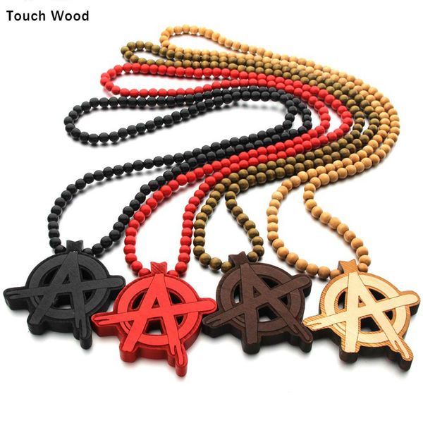 wood laser letter a pendant necklace/hip-hop jewelry, Silver 
wood laser letter a pendant necklace/hip-hop jewelry, Silver