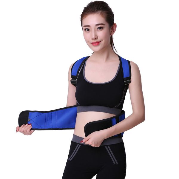 back support male female adjustable posture corrector corset brace belt lumbar straight de espalda s-xxl, Black;blue
back support male female adjustable posture corrector corset brace belt lumbar straight de espalda s-xxl, Black;blue