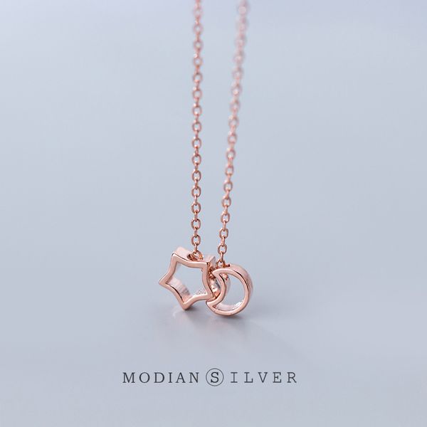 modian new 100% real 925 sterling silver 3 color moon and star chain choker necklace pendant for women charm luxury jewelry
modian new 100% real 925 sterling silver 3 color moon and star chain choker necklace pendant for women charm luxury jewelry