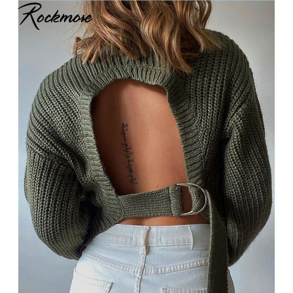 rockmore backless women's sweaters knitted plus size long sleeve cardigans army green streetwear casual jumpers oversized, White;black
rockmore backless women's sweaters knitted plus size long sleeve cardigans army green streetwear casual jumpers oversized, White;black