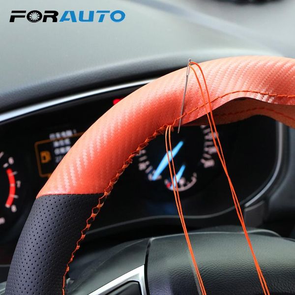 forauto diy car steering wheel cover with braid needles and thread anti-slip micro fiber leather 37-38cm car-styling
forauto diy car steering wheel cover with braid needles and thread anti-slip micro fiber leather 37-38cm car-styling