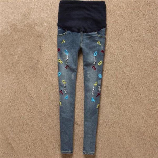 distrressed jeans maternity pregnant women pants digital beads maternity pants pregnant trousers clothes, White
distrressed jeans maternity pregnant women pants digital beads maternity pants pregnant trousers clothes, White
