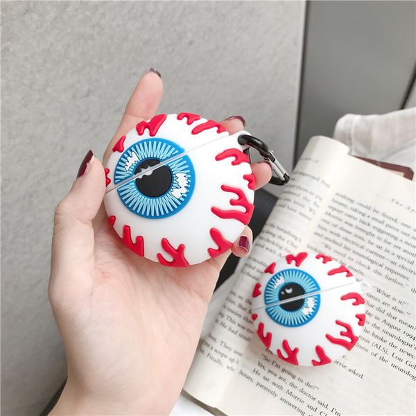 3d funny eyeball earpods case for airpods 1 2 silicone charging headphones case for air pods pro protective cover accessories 3d funny eyeball earpods case for airpods 1 2 silicone charging headphones case for air pods pro protective cover accessories