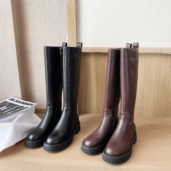 chaussure femme 2020 new winter riding boots women's shoes genuine leather thick bottom platform knee high boots mujer, Black
chaussure femme 2020 new winter riding boots women's shoes genuine leather thick bottom platform knee high boots mujer, Black