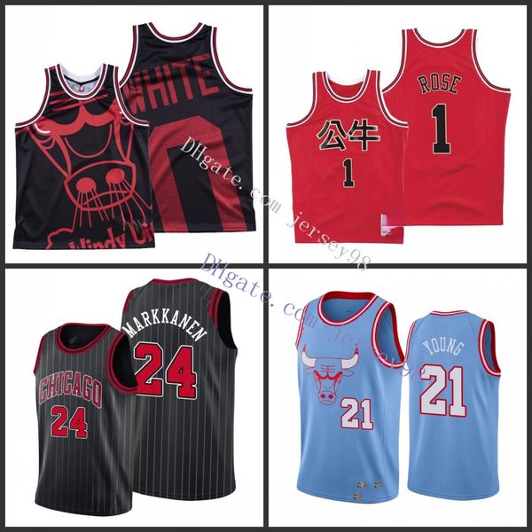 chicago bulls men 24 lauri markkanen 23 jor dan 0 coby white 21 thaddeus young 1 derrick rose, Black
chicago bulls men 24 lauri markkanen 23 jor dan 0 coby white 21 thaddeus young 1 derrick rose, Black