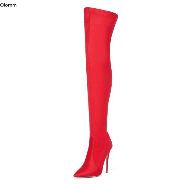 olomm new women over the knee flexible boots stiletto high heels boots nice pointed toe 6 colors party shoes women us size 3-13, Black
olomm new women over the knee flexible boots stiletto high heels boots nice pointed toe 6 colors party shoes women us size 3-13, Black