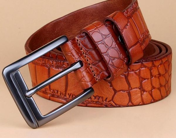 fashion cowskin leather cinto men belts natural genuine leather crocodile skin strap belts for04, Black;brown
fashion cowskin leather cinto men belts natural genuine leather crocodile skin strap belts for04, Black;brown