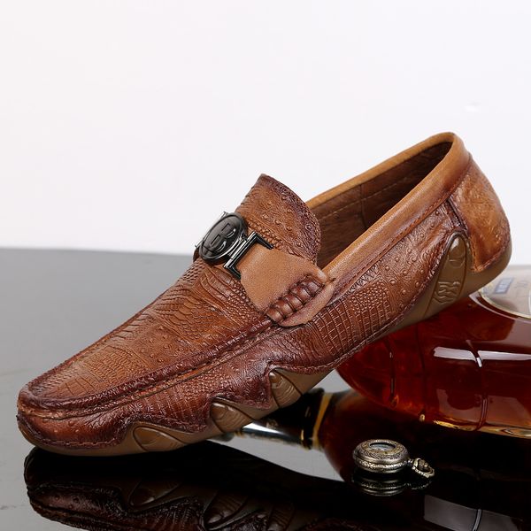 2020 autumn men slip on canvas shoes brown black loafers men genuine leather lazy shoes mens young casual shoe
2020 autumn men slip on canvas shoes brown black loafers men genuine leather lazy shoes mens young casual shoe