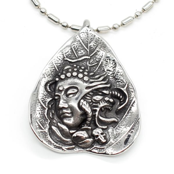 amumiu 2 side men women stainless steel pendant necklace buddha buddhism kp279, Silver
amumiu 2 side men women stainless steel pendant necklace buddha buddhism kp279, Silver