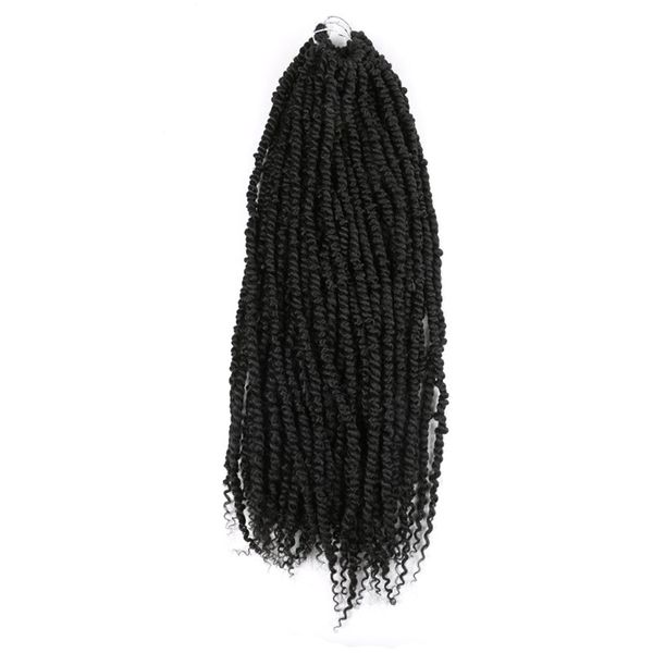 24 inches pre-looped fluffy crochet braid hair ombre synthetic braiding hair 16 strands/pcs pre twisted passion twist crochets hair bs01, Black
24 inches pre-looped fluffy crochet braid hair ombre synthetic braiding hair 16 strands/pcs pre twisted passion twist crochets hair bs01, Black