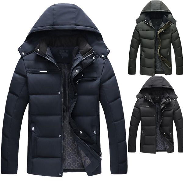 men's down & parkas hooded cotton-padded clothes style cotton suit winter coat, Black
men's down & parkas hooded cotton-padded clothes style cotton suit winter coat, Black