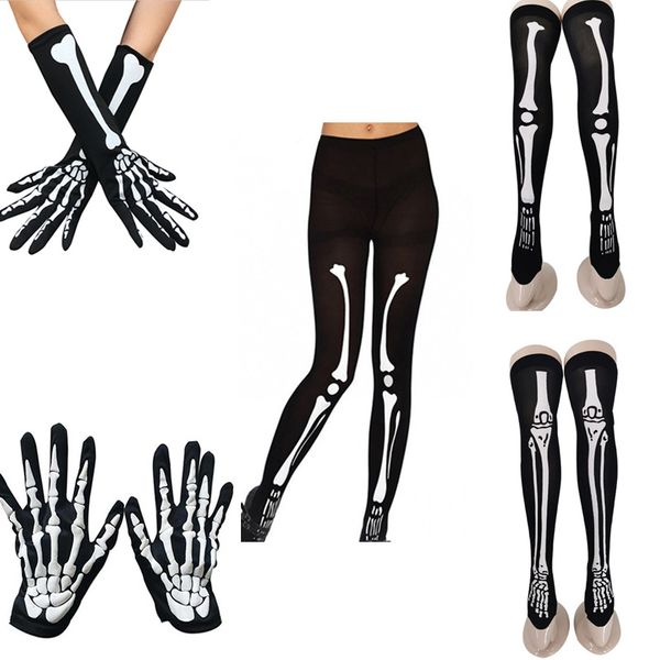 halloween bone print knitted white bone decoration glove socks set halloween ghost festival product role playing, Silver
halloween bone print knitted white bone decoration glove socks set halloween ghost festival product role playing, Silver