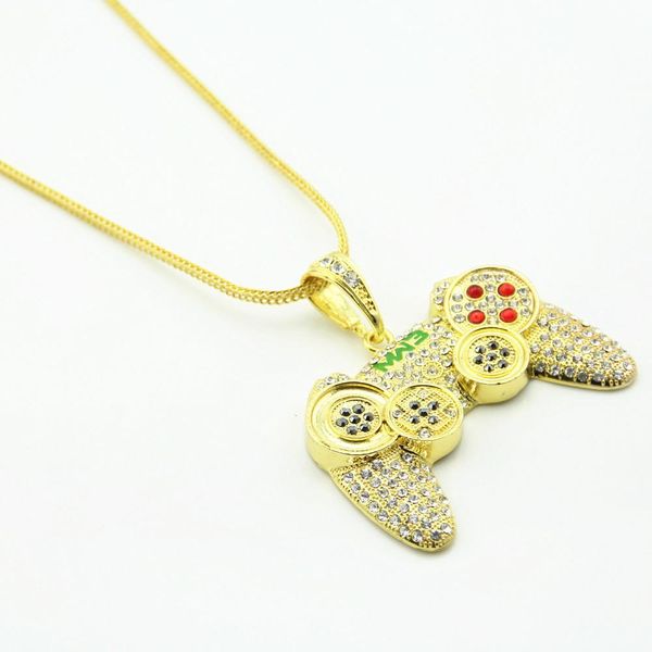 handle full controller game necklace mens hip game crystal necklace iced machine pendant necklace hop fashion out heavy dayupshop bkips, Silver
handle full controller game necklace mens hip game crystal necklace iced machine pendant necklace hop fashion out heavy dayupshop bkips, Silver
