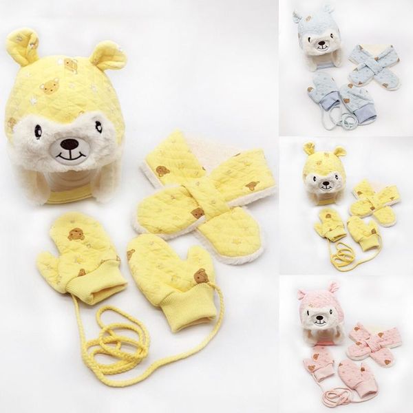 3pcs baby hat scarf gloves set winter toddler baby girls boys winter cute cartoon warm knitted cap scarf gloves keep warm set, Yellow
3pcs baby hat scarf gloves set winter toddler baby girls boys winter cute cartoon warm knitted cap scarf gloves keep warm set, Yellow