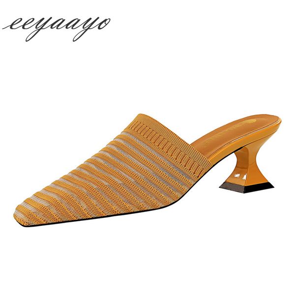 2020 new summer women mules slippers high heels pointed toe ladies women shoes yellow outside slides, Black
2020 new summer women mules slippers high heels pointed toe ladies women shoes yellow outside slides, Black