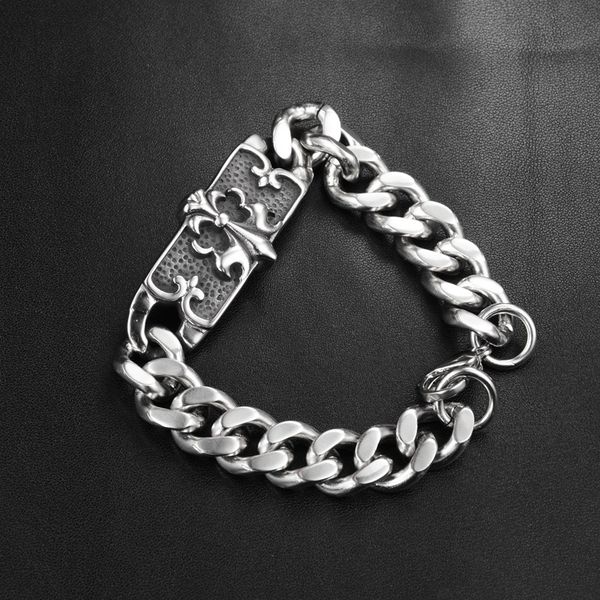 большой декоративный узор браслет из нержавеющей стали shiny charm ссылка цепи браслеты панк длинные черепа браслеты для мужчин, Black
большой декоративный узор браслет из нержавеющей стали shiny charm ссылка цепи браслеты панк длинные черепа браслеты для мужчин, Black