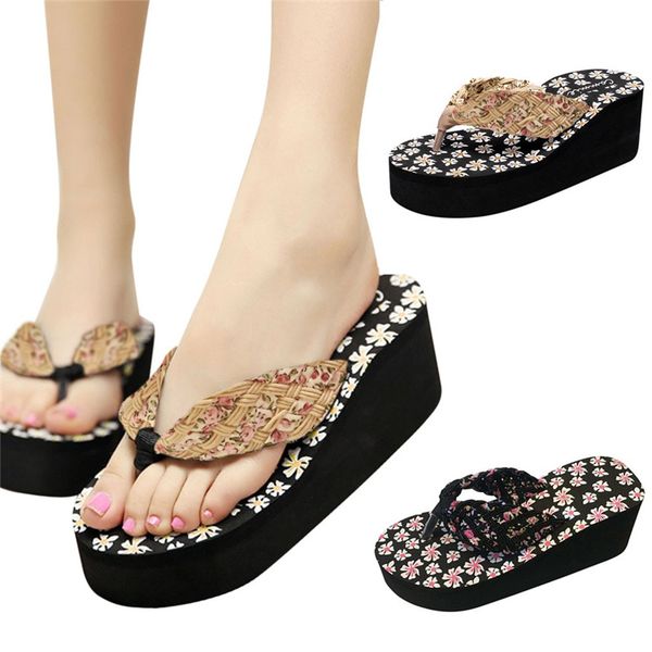 women slipper shoes fashion wedges floral flip flops sandals slippers beach shoes sandalia feminina zapatillas mujer casual, Black
women slipper shoes fashion wedges floral flip flops sandals slippers beach shoes sandalia feminina zapatillas mujer casual, Black