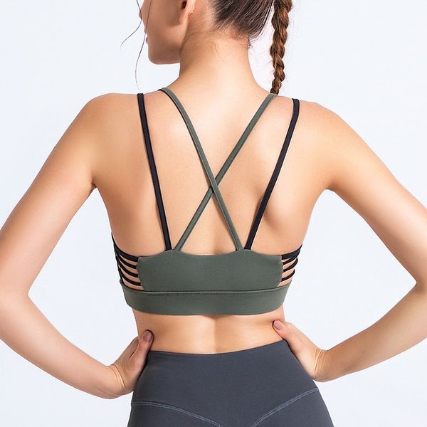 gym clothing yoga strappy sports bras women longline wirepadded medium support bra removable cups, White;black
gym clothing yoga strappy sports bras women longline wirepadded medium support bra removable cups, White;black