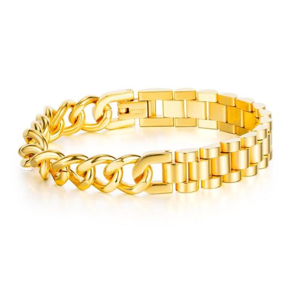 2020 cuban stainless steel chain bracelet men 17mm wide adjustable curb bracelet personality hip hop rock sports jewelry vb1109, Black
2020 cuban stainless steel chain bracelet men 17mm wide adjustable curb bracelet personality hip hop rock sports jewelry vb1109, Black