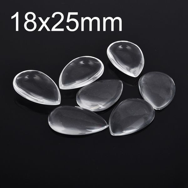 30pcs/lot 18x25mm transparent glass drop cabochons clear flat back for diy pendant findings jewelry making handmade accessory
30pcs/lot 18x25mm transparent glass drop cabochons clear flat back for diy pendant findings jewelry making handmade accessory
