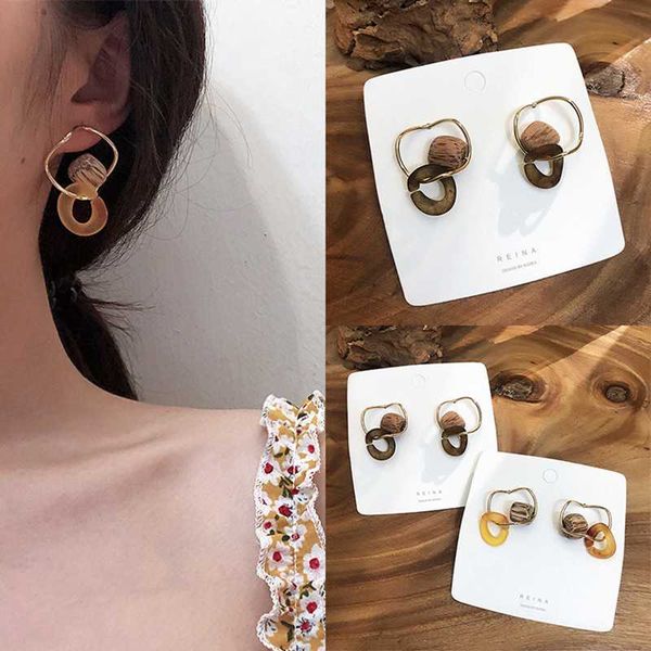 korean irregular metal brown color acrylic earring for women statement square wooden geometric party jewelry gift aretes de moda, Silver
korean irregular metal brown color acrylic earring for women statement square wooden geometric party jewelry gift aretes de moda, Silver