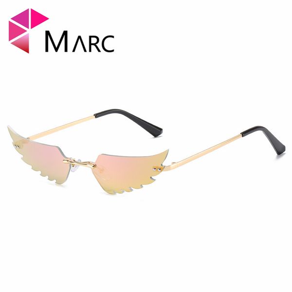 marc new women eyewear rimless sunglasses fashion design mirror trendy brand black alloy fashion resin cat eye metal gradient, White;black
marc new women eyewear rimless sunglasses fashion design mirror trendy brand black alloy fashion resin cat eye metal gradient, White;black