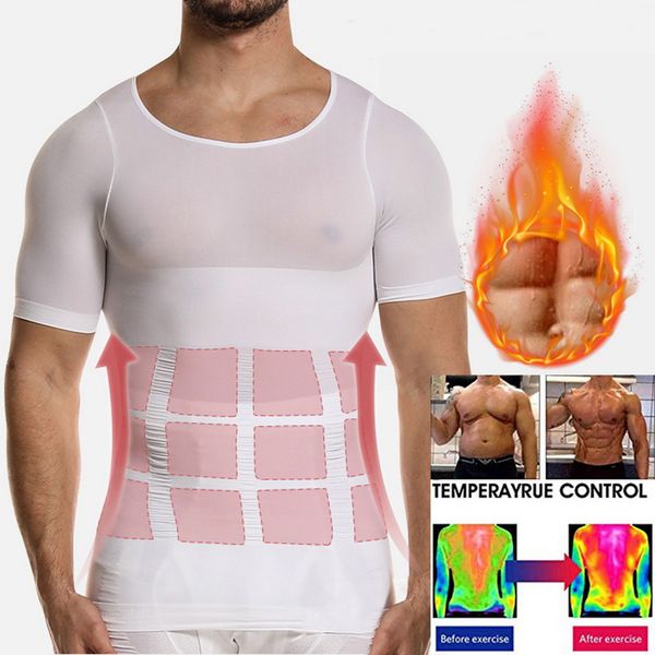running jerseys men thin t-shirt solid color short sleeve tummy control shapewear seamless, Black;blue
running jerseys men thin t-shirt solid color short sleeve tummy control shapewear seamless, Black;blue