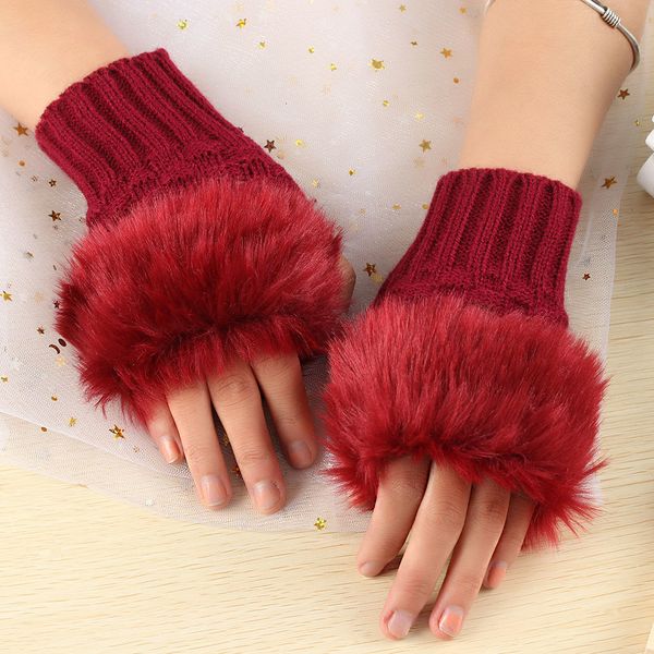1pair fashion women faux rabbit fur hand wrist crochet knitted fingerless gloves knitting mittens winter autumn warmer 9tln, Silver
1pair fashion women faux rabbit fur hand wrist crochet knitted fingerless gloves knitting mittens winter autumn warmer 9tln, Silver
