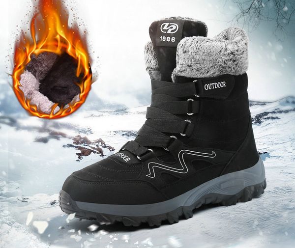 large size ladies snow boots outdoor non-slip waterproof cotton shoes winter warm plus velvet thick men's boots old shoes, Black
large size ladies snow boots outdoor non-slip waterproof cotton shoes winter warm plus velvet thick men's boots old shoes, Black