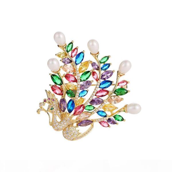 2019 korean new luxury pearl fashion color peacock brooch ladies sweater cardigan coat high-end pin accessories exquisite shawl buckle, Gray
2019 korean new luxury pearl fashion color peacock brooch ladies sweater cardigan coat high-end pin accessories exquisite shawl buckle, Gray