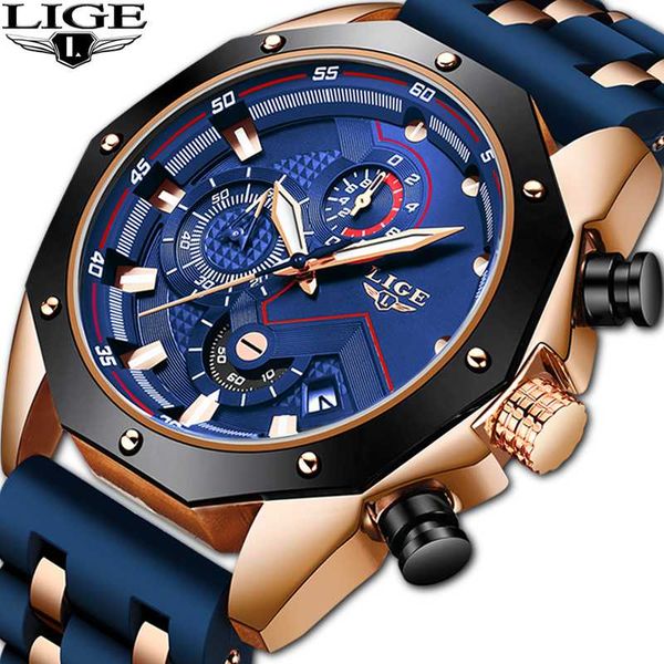 relogio masculino 2020 lige mens watches quartz blue watch men silicone waterproof sport wristwatch, Slivery;brown
relogio masculino 2020 lige mens watches quartz blue watch men silicone waterproof sport wristwatch, Slivery;brown