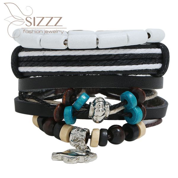 2020 new cross-border e-commerce source handmade beaded leather diy bracelet&bangles for women/men, Golden;silver
2020 new cross-border e-commerce source handmade beaded leather diy bracelet&bangles for women/men, Golden;silver