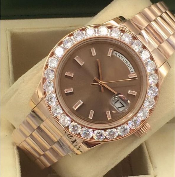 mens watches 44mm stainless steel gold black dial 18kt gold bigger diamond bezel 228348 automatic fashion wristwatch, Slivery;brown
mens watches 44mm stainless steel gold black dial 18kt gold bigger diamond bezel 228348 automatic fashion wristwatch, Slivery;brown