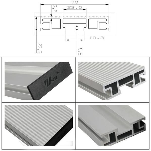 450/600/800mm aluminium profile 70mm height t-tracks for woodworking workbench diy modification
450/600/800mm aluminium profile 70mm height t-tracks for woodworking workbench diy modification