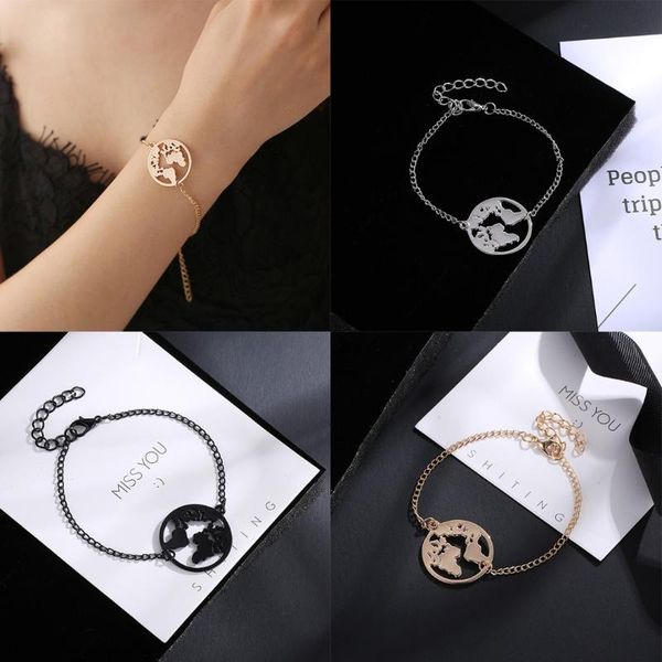 prsonalized link bracelet for women girls jewelry simple charm chic geometric round bangle bracelet pulseira feminina, Black
prsonalized link bracelet for women girls jewelry simple charm chic geometric round bangle bracelet pulseira feminina, Black