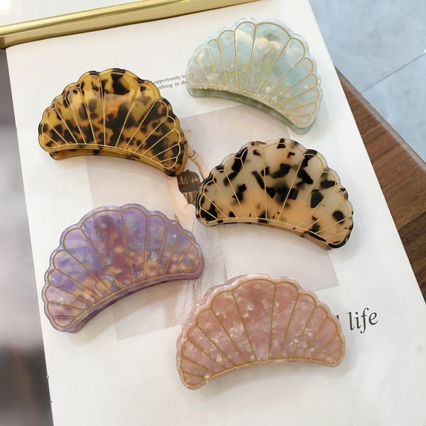 5pcs/lot fan shell girls japan korean hair claws acetic acid floral green clamps women fashion hair clips handmade jewelry accessories, Slivery;golden
5pcs/lot fan shell girls japan korean hair claws acetic acid floral green clamps women fashion hair clips handmade jewelry accessories, Slivery;golden
