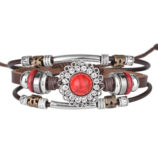 charm bracelets handmade boho jewelry leather red turquoises multilayer triple beaded wrap bracelet for men women gift, Golden;silver
charm bracelets handmade boho jewelry leather red turquoises multilayer triple beaded wrap bracelet for men women gift, Golden;silver