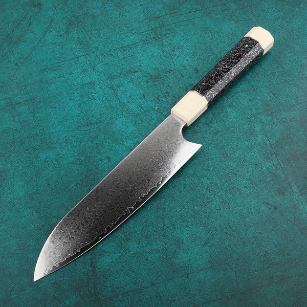 Kitchen Knife 8 Inch Chef Knife Damascus Chef Knife Resin Handle Meat Cleaver Cooking Tool