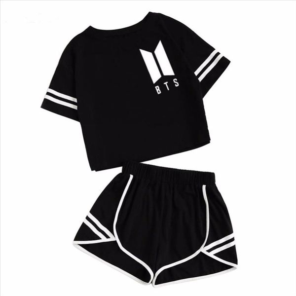 2020 new summer cotton striped womens tracksuit bts clothes set woman leisure suits shorts crop shorts pants 2pcs outfits, Gray
2020 new summer cotton striped womens tracksuit bts clothes set woman leisure suits shorts crop shorts pants 2pcs outfits, Gray